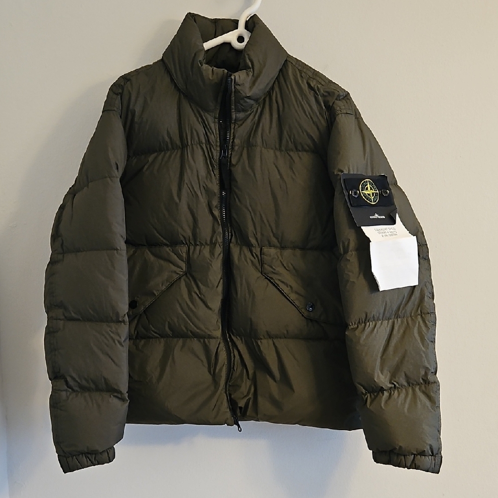 Stone Island Dark Green Puffer Jacket